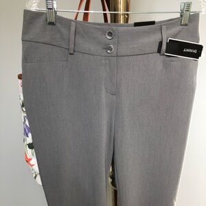 NWT Alfani Curvy Fit Spring Grey Trouser Dress Pants Size 6